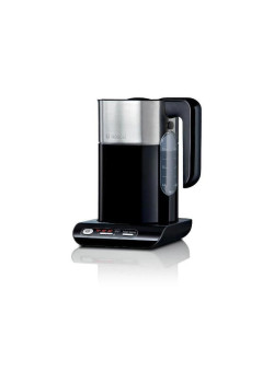 Чайник электрический Bosch TWK8613P 1.5л. 2400Вт черный/серебристый корпус: металл/пластик