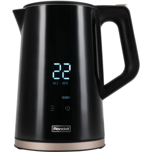 Чайник электрический Rondell RDE-1007 1.7л. 2200Вт черный корпус: пластик