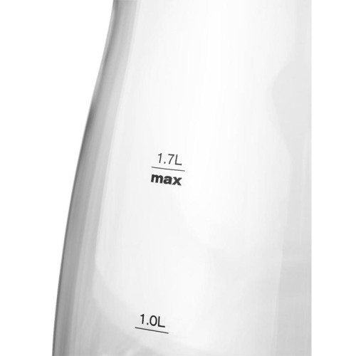 Чайник электрический Hyundai HYK-G2011 1.7л. 2200Вт черный корпус: стекло/пластик