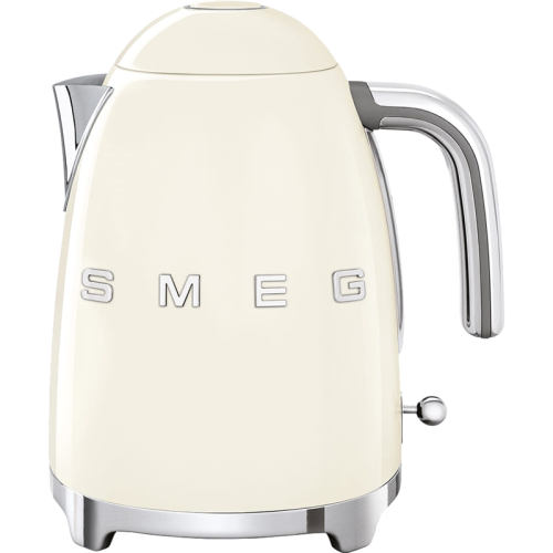 Стиль 50-х г., чайник электрический, 1.7 л , 2400 Вт, корпус из нержавеющей стали, кремовый