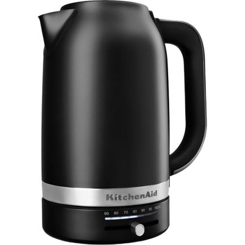 Электрочайник KitchenAid, термо-контроль, 1.7 л., матовый черный