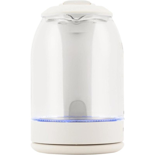 Чайник электрический Starwind SKG1056 1.8л. 2000Вт белый/прозрачный корпус: стекло