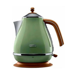 Чайник электрический Delonghi KBOV2001.GR 1.7л. 2000Вт зеленый корпус: металл