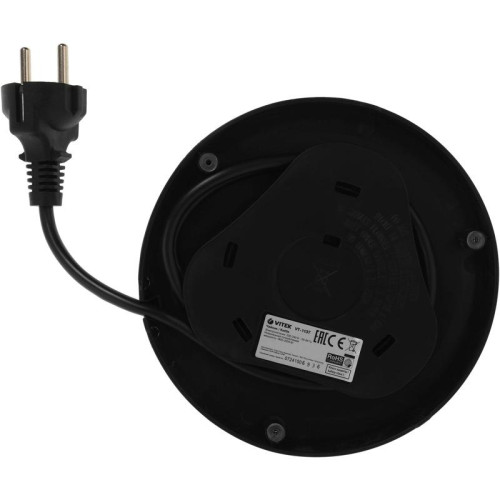 Чайник электрический Vitek VT-1137 1.7л. 2200Вт серебристый матовый корпус: металл