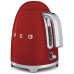 Стиль 50-х г., чайник электрический, 1.7 л , 2400 Вт, корпус из нержавеющей стали, красный Стиль 50-х г., чайник электрический, 1.7 л , 2400 Вт, корпус из нержавеющей стали, красный