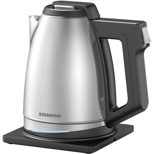 Чайник электрический Starwind SKS4040 2.0л. 1800Вт серебристый/черный корпус: металл/пластик