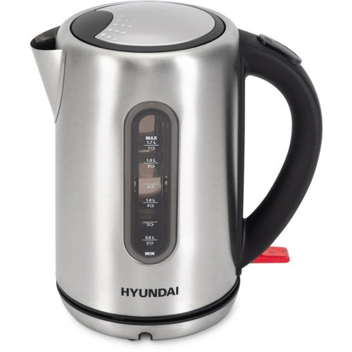 Чайник электрический Hyundai HYK-S9909 1.7л. 2200Вт серебристый матовый/черный корпус: металл