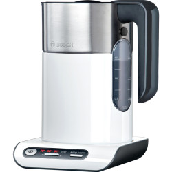 Чайник BOSCH/ РОЗНИЧНЫЙ ЭКСКЛЮЗИВ!! Styline Чайник белый, 2400Вт, нерж сталь/пластик