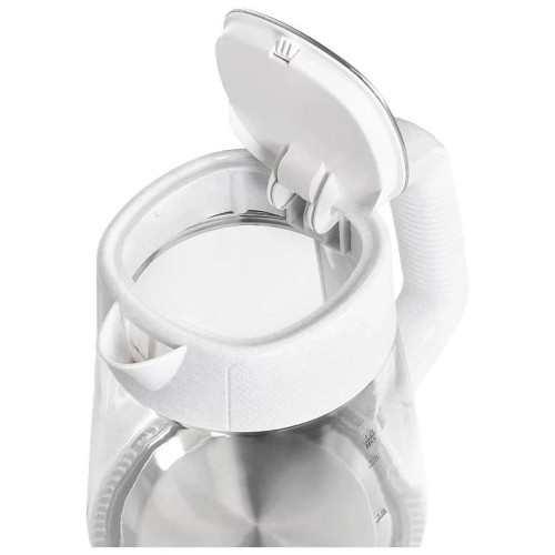 Чайник электрический Scarlett SC-EK27G104 1.7л. 2200Вт белый корпус: стекло/пластик