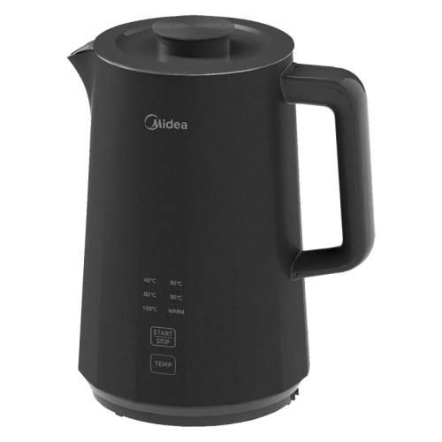Чайник Midea/ Чайник Midea, мощность 1800 Вт, объем 1.5 л, сенсорное управление, регулировка температуры, двойные стенки из нержавеющей стали, автоматика STRIX