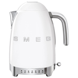 Стиль 50-х г., чайник электрический, 1.7 л , 2400 Вт, корпус из нержавеющей стали, белый