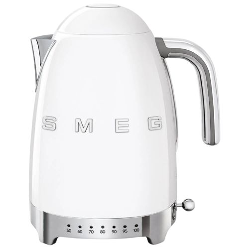 Стиль 50-х г., чайник электрический, 1.7 л , 2400 Вт, корпус из нержавеющей стали, белый