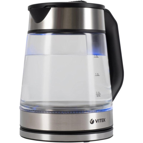 Чайник электрический Vitek VT-1176 2л. 2200Вт разноцветный корпус: стекло