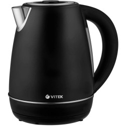 Чайник электрический Vitek VT-1161 1.7л. 2200Вт черный корпус: сталь