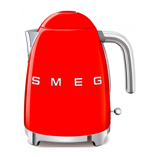 Стиль 50-х г., чайник электрический, 1.7 л , 2400 Вт, корпус из нержавеющей стали, красный