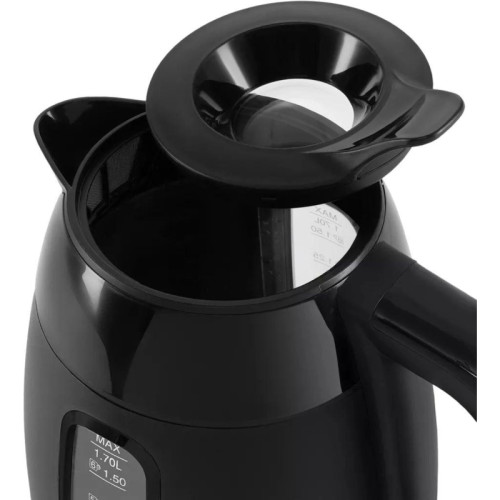 Чайник электрический Polaris PWK 0723DDW 1.8л. 2200Вт черный корпус: пластик (026600)