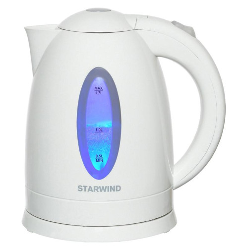 Чайник электрический Starwind SKP2211 1.7л. 2200Вт белый корпус: пластик
