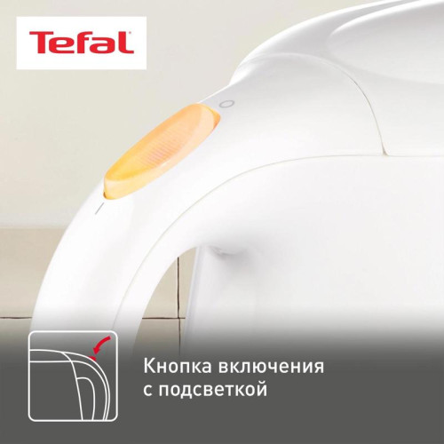 Чайник электрический Tefal KO270130 1.7л. 2400Вт белый/серый корпус: пластик (7211001078)