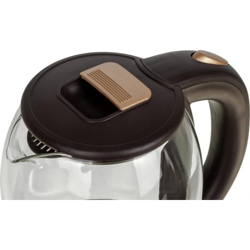 Чайник электрический Starwind SKG1052 1.8л. 1500Вт темно-коричневый/бронзовый корпус: стекло