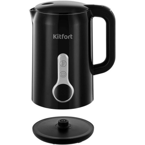 Чайник электрический Kitfort КТ-6701 1.7л. 2200Вт черный корпус: нерж.сталь/пластик
