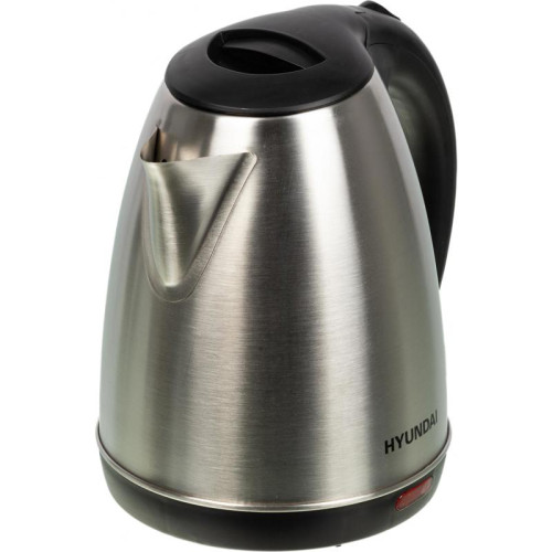 Чайник электрический Hyundai HYK-S1030 1.7л. 2200Вт серебристый матовый/черный корпус: металл/пластик