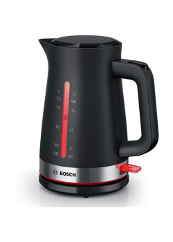 Чайник электрический Bosch TWK4M 1.7л. черный корпус: пластик (TWK4M223)