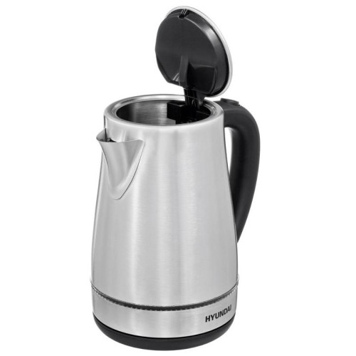 Чайник электрический Hyundai HYK-S3020 1.7л. 2200Вт серебристый матовый/черный корпус: металл/пластик