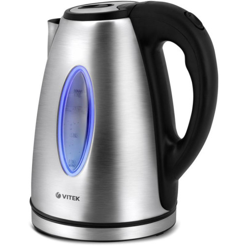 Чайник электрический Vitek VT-7019 1.7л. 2200Вт сталь корпус: нерж.сталь