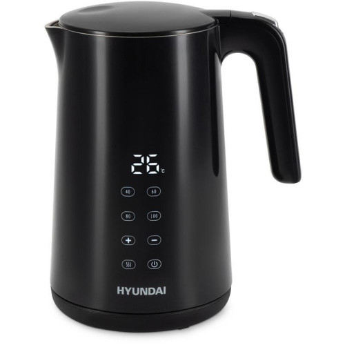 Чайник электрический Hyundai HYK-S4017 1.7л. 2200Вт черный корпус: металл