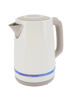 Чайник электрический Vitek VT-WK1066 1.7л. 2200Вт бежевый/коричневый корпус: металл/пластик