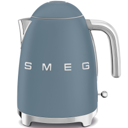 Чайник SMEG, Стиль 50-х г., 1.7 л , 2400 Вт, корпус из нержавеющей стали, цвет синий шторм