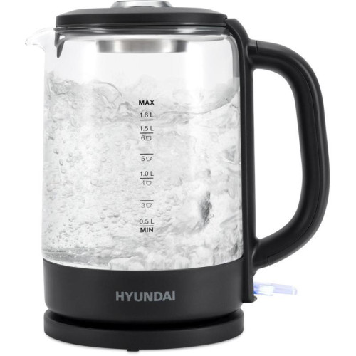 Чайник электрический Hyundai HYK-G3402 1.7л. 2200Вт серый/серебристый корпус: стекло/пластик Чайник электрический Hyundai HYK-G3402 1.7л. 2200Вт серый/серебристый корпус: стекло/пластик