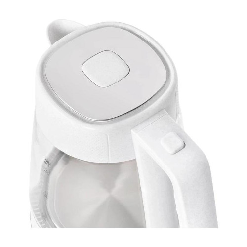 Чайник электрический Scarlett SC-EK27G104 1.7л. 2200Вт белый корпус: стекло/пластик