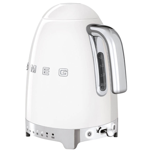 Стиль 50-х г., чайник электрический, 1.7 л , 2400 Вт, корпус из нержавеющей стали, белый