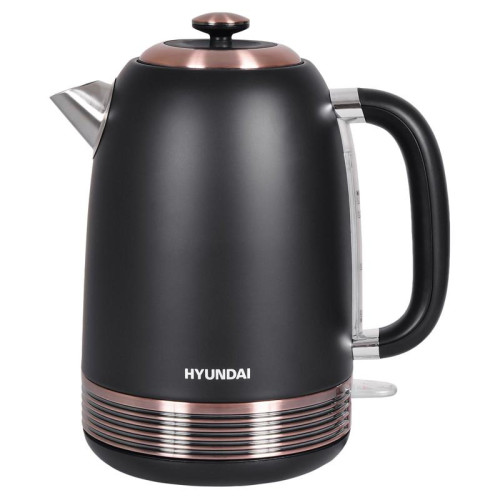 Чайник электрический Hyundai HYK-S4501 1.7л. 2200Вт черный/бронзовый корпус: металл/пластик