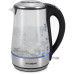 Чайник электрический Hyundai HYK-G8406 1.7л. 2200Вт прозрачный/черный корпус: металл