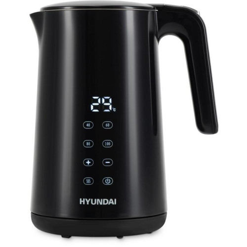 Чайник электрический Hyundai HYK-S4017 1.7л. 2200Вт черный корпус: металл