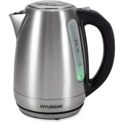 Чайник электрический Hyundai HYK-S8408 1.7л. 2200Вт серебристый матовый/черный корпус: металл