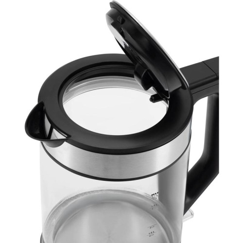 Чайник электрический Hyundai HYK-G3509 1.7л. 2200Вт черный/прозрачный корпус: стекло/пластик