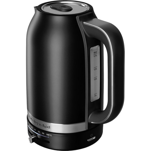 Электрочайник KitchenAid, термо-контроль, 1.7 л., матовый черный