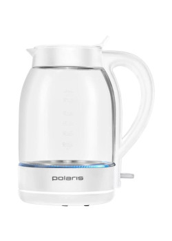 Чайник электрический Polaris PWK 1797CGL 1.8л. 2200Вт белый корпус: пластик/стекло