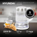 Чайник электрический Hyundai HYK-G4033 1.7л. 2200Вт белый/серебристый корпус: стекло Чайник электрический Hyundai HYK-G4033 1.7л. 2200Вт белый/серебристый корпус: стекло