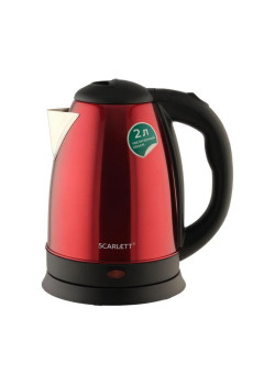 Чайник электрический Scarlett SC-EK21S76 2л. 1800Вт красный корпус: металл