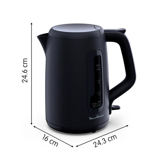 Чайник электрический Moulinex Morning BY2M0810 1.7л. 2400Вт черный корпус: пластик (7211419022) Чайник электрический Moulinex Morning BY2M0810 1.7л. 2400Вт черный корпус: пластик (7211419022)