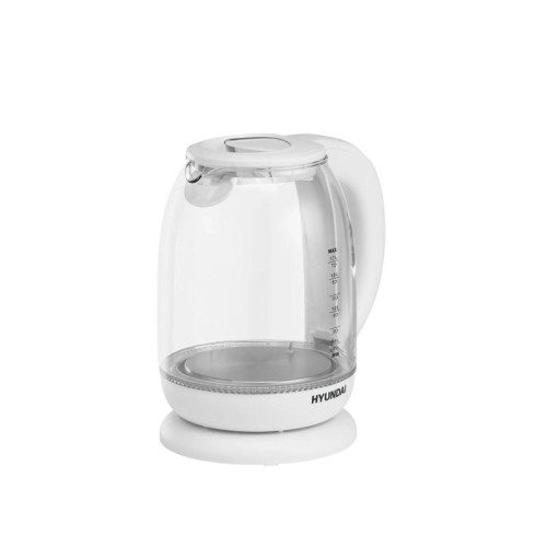 Чайник электрический Hyundai HYK-S3808 1.7л. 2200Вт белый корпус: стекло