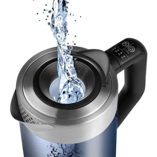 Чайник электрический Polaris PWK 1725CGLD 1.7л. 2200Вт серебристый матовый корпус: стекло/металл