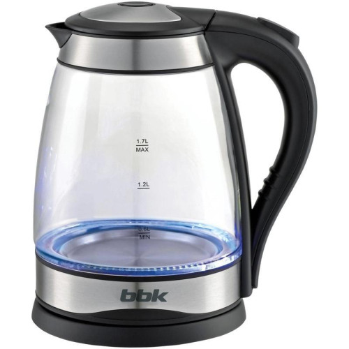 Чайник электрический BBK EK1729G 1.7л. 2200Вт черный корпус: стекло