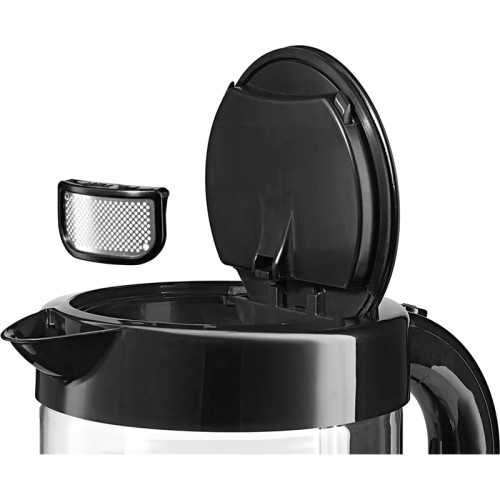 Чайник BOSCH TWK70B03 1.7 л, 2400 Вт, стекло, черный