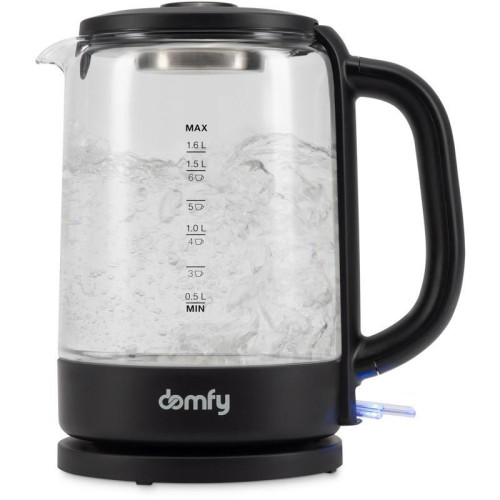 Чайник электрический Domfy DSB-EK304 1.7л. 2200Вт черный корпус: стекло/пластик Чайник электрический Domfy DSB-EK304 1.7л. 2200Вт черный корпус: стекло/пластик
