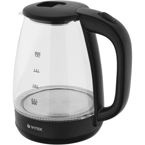 Чайник электрический Vitek VT-7004 1.8л. 1850Вт разноцветный корпус: стекло/пластик